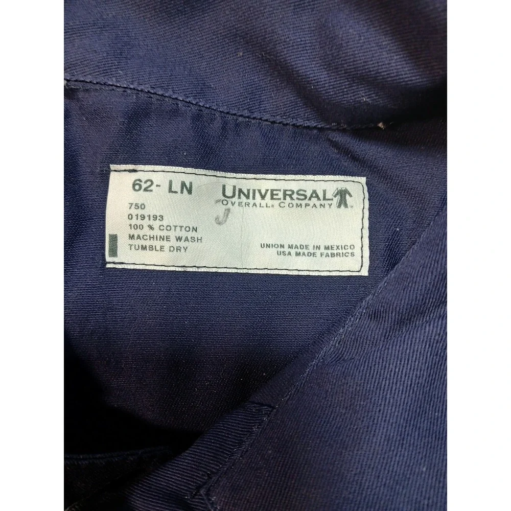 New Huge Mechanic Overall Universal Co. 62 Regular‎ 100% Cotton Button Up
